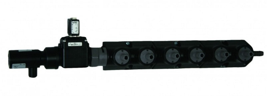 (image for) Knight On-Premise Pro 5 & 6 Port flush manifold with 1/4" check valves, with solenoid valve